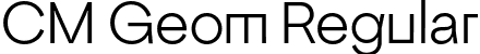 CM Geom Regular font - cmgeom-regular.ttf