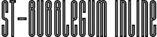 ST-Bubblegum Inline font - st-bubblegum-inline.otf