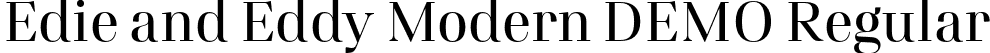 Edie and Eddy Modern DEMO Regular font - EdieandEddyModernDEMO-Regular.otf