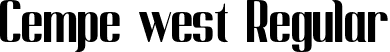 Cempe west Regular font - Cempe west.otf.otf