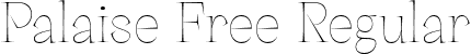 Palaise Free Regular font - palaisefree-regular.otf