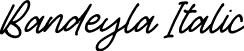 Bandeyla Italic font - Bandeyla-Italic.otf