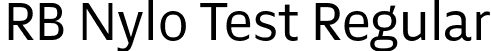 RB Nylo Test Regular font - NyloTest-Regular.otf