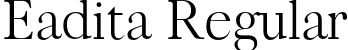 Eadita Regular font - eadita-regulardemo.otf