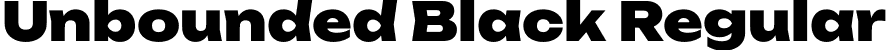 Unbounded Black Regular font - Unbounded-Black.ttf