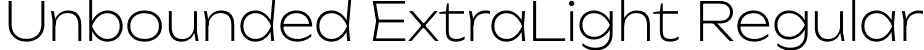 Unbounded ExtraLight Regular font - Unbounded-ExtraLight.ttf