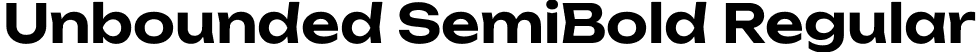 Unbounded SemiBold Regular font - Unbounded-SemiBold.ttf