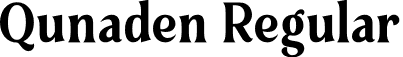 Qunaden Regular font - Qunaden.otf