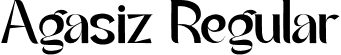 Agasiz Regular font - agasiz-p7aer.otf