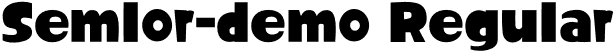 Semlor-demo Regular font - SemlorDemo-X3q6j.otf