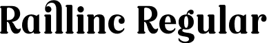 Raillinc Regular font - Raillinc.otf