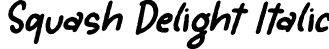 Squash Delight Italic font - Squash-Delight-Italic.otf