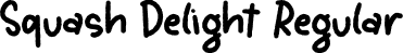 Squash Delight Regular font - Squash-Delight.otf