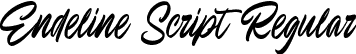 Endeline Script Regular font - endelinescript-pkwrr.ttf