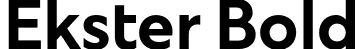 Ekster Bold font - Ekster-Bold.otf