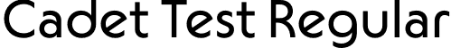 Cadet Test Regular font - CadetTest-Regular.otf