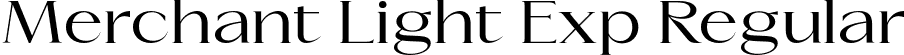 Merchant Light Exp Regular font - Merchant-LightExpanded.otf