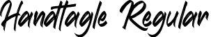 Handtagle Regular font - Handtagle.ttf