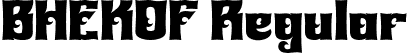 BHEKOF Regular font - BHEKOFPersonaluse.otf