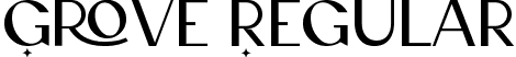 Grove Regular font - Grove.ttf