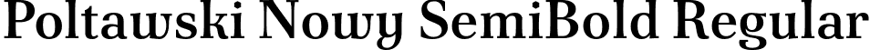 Poltawski Nowy SemiBold Regular font - PoltawskiNowy-SemiBold.otf