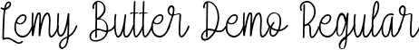 Lemy Butter Demo Regular font - LemyButterDemo-Regular.ttf