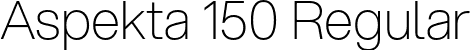 Aspekta 150 Regular font - Aspekta-150.otf