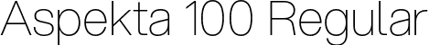 Aspekta 100 Regular font - Aspekta-100.otf