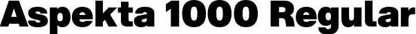 Aspekta 1000 Regular font - Aspekta-1000.otf