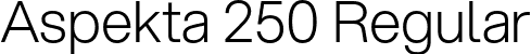 Aspekta 250 Regular font - Aspekta-250.otf