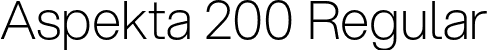 Aspekta 200 Regular font - Aspekta-200.otf