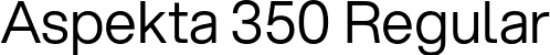 Aspekta 350 Regular font - Aspekta-350.otf