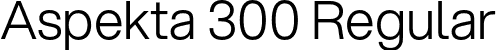 Aspekta 300 Regular font - Aspekta-300.otf