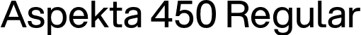 Aspekta 450 Regular font - Aspekta-450.otf