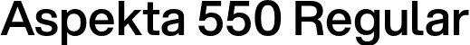 Aspekta 550 Regular font - Aspekta-550.otf