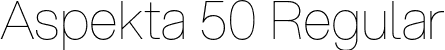 Aspekta 50 Regular font - Aspekta-50.otf