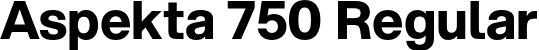 Aspekta 750 Regular font - Aspekta-750.otf