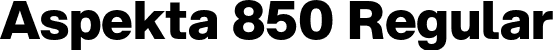 Aspekta 850 Regular font - Aspekta-850.otf