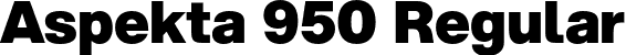 Aspekta 950 Regular font - Aspekta-950.otf