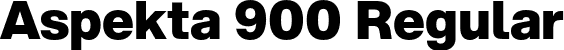 Aspekta 900 Regular font - Aspekta-900.otf