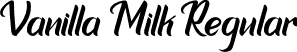 Vanilla Milk Regular font - VanillaMilk - Personal Use Only.otf