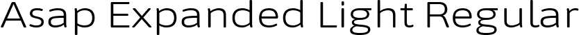 Asap Expanded Light Regular font - AsapExpanded-Light.ttf