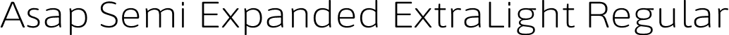 Asap Semi Expanded ExtraLight Regular font - AsapSemiExpanded-ExtraLight.otf