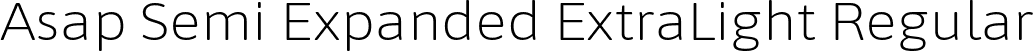 Asap Semi Expanded ExtraLight Regular font - AsapSemiExpanded-ExtraLight.ttf