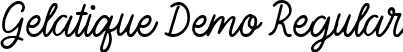 Gelatique Demo Regular font - GelatiqueDemo-Regular.ttf