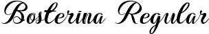 Bosterina Regular font - Bosterina.otf