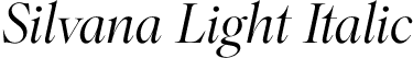 Silvana Light Italic font - Silvana-LightItalic-Trial.otf