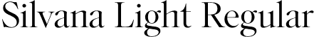 Silvana Light Regular font - Silvana-Light-Trial.otf