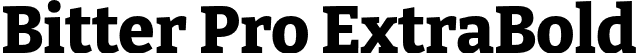 Bitter Pro ExtraBold font - BitterPro-ExtraBold.otf