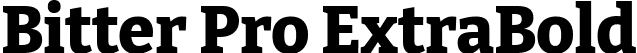 Bitter Pro ExtraBold font - BitterPro-ExtraBold.ttf